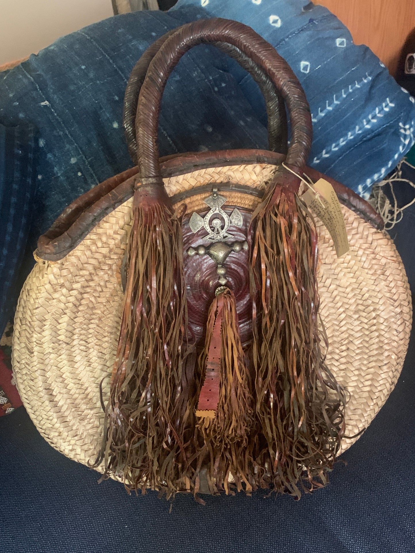 New - Woven & Adorned Purse by Faouzy Mghatete of Marrakech, Morocco