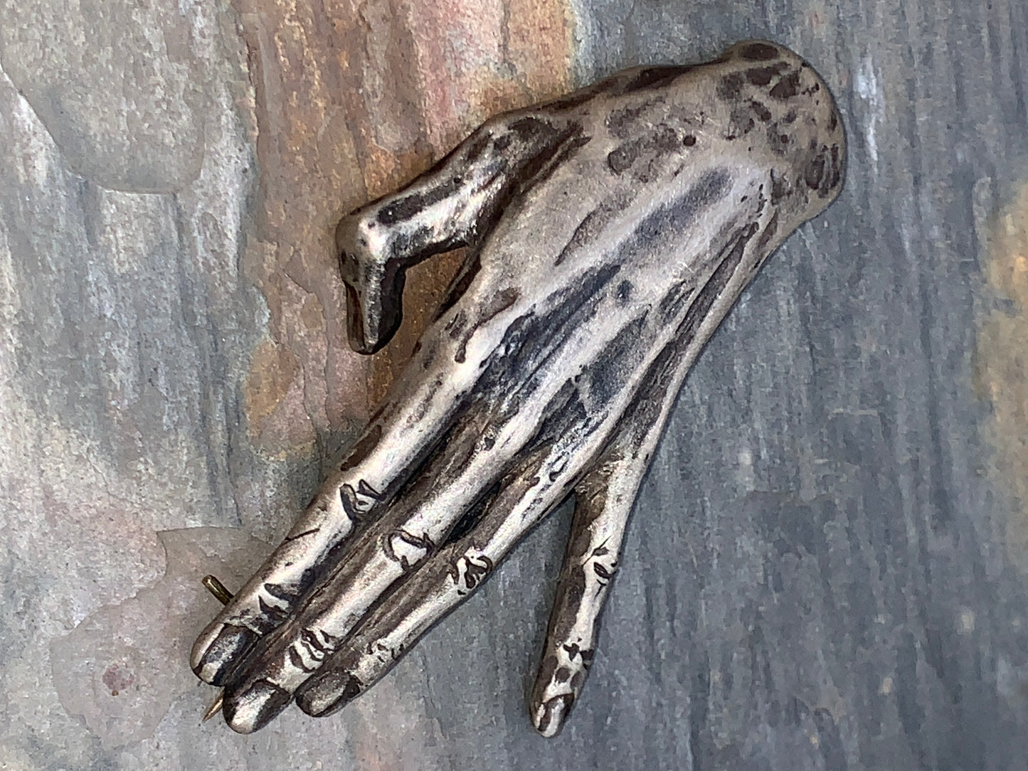 Vintage Gabriella Kiss - Schiele Hand Brooch, #3