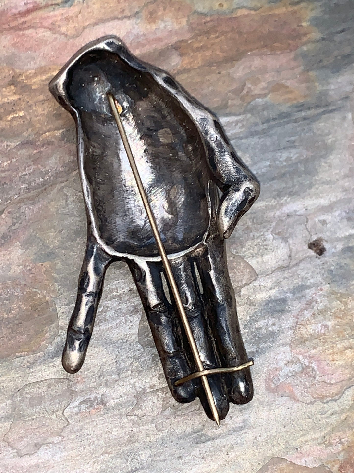 Vintage Gabriella Kiss - Schiele Hand Brooch, #3
