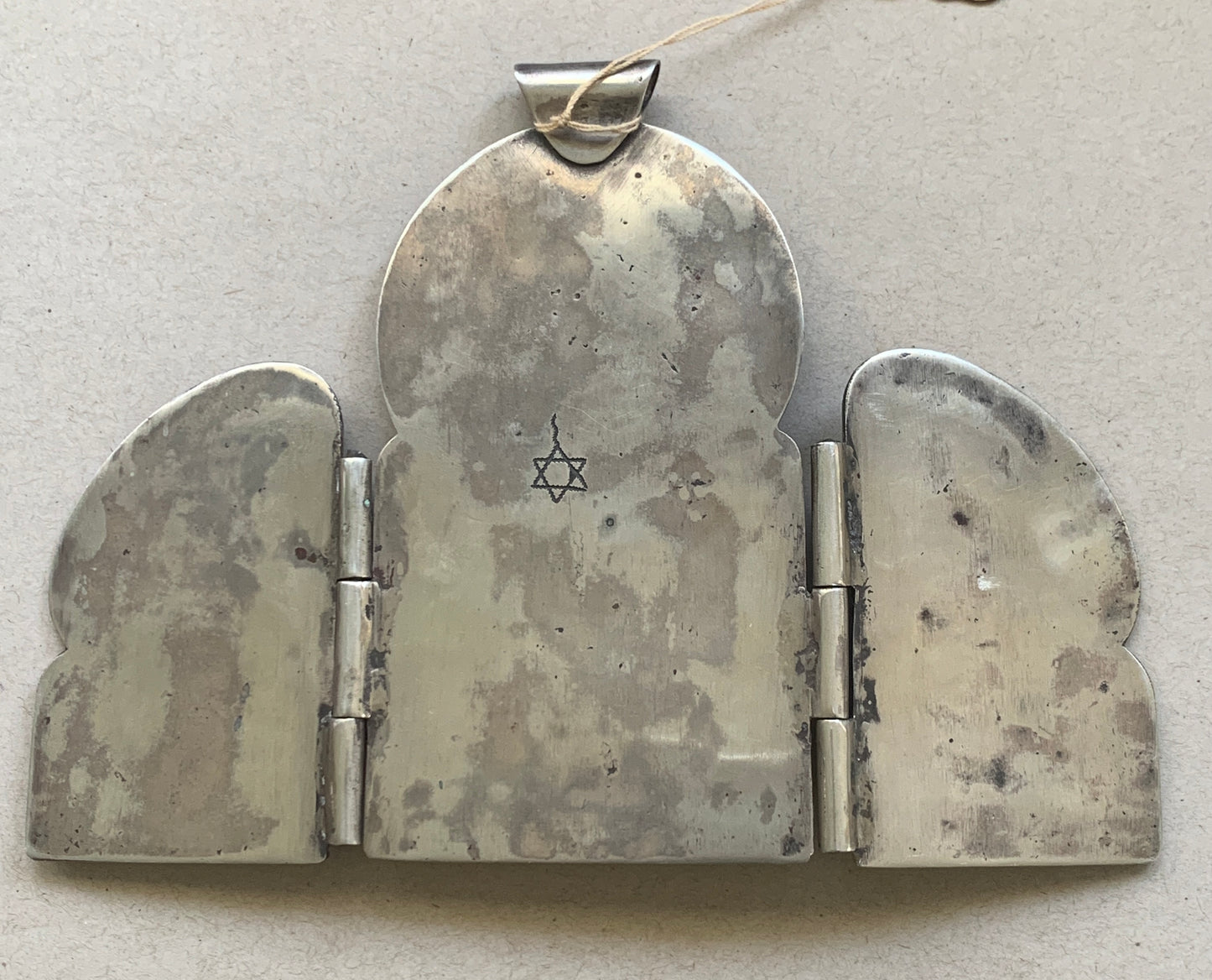 Vintage Folding Silver Menorah - Moroccan
