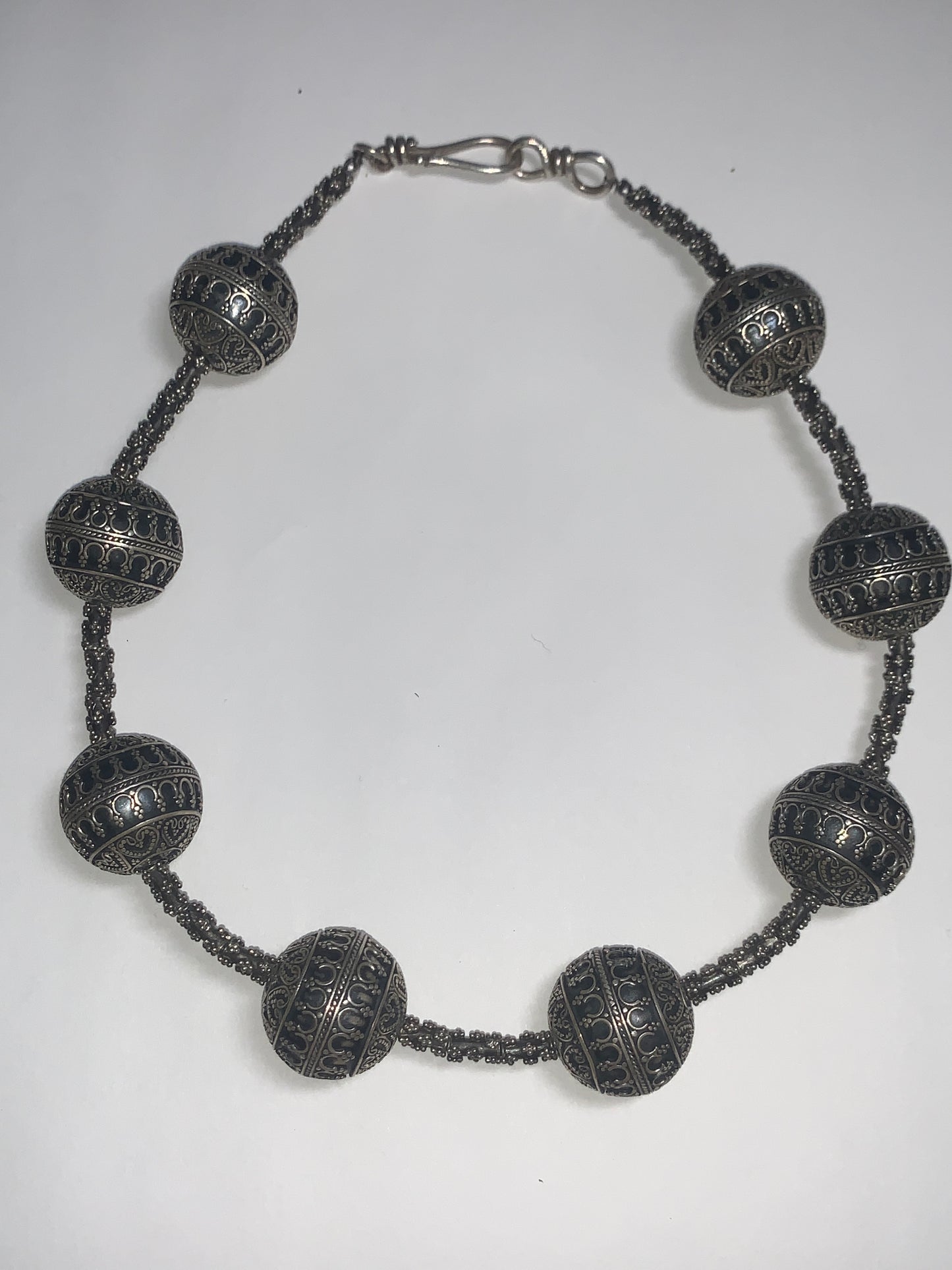 Granulated Vintage Balinese Necklace / Choker - Strung by Jenn