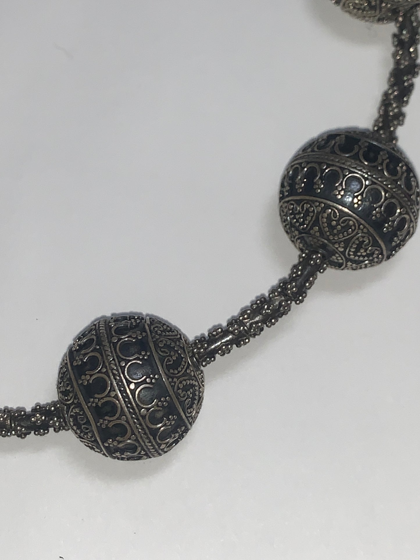 Granulated Vintage Balinese Necklace / Choker - Strung by Jenn
