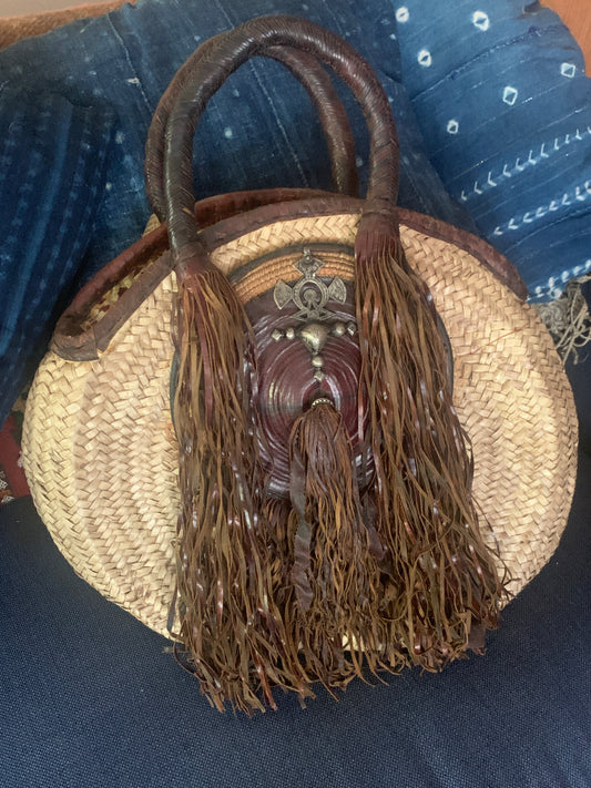 New - Woven & Adorned Purse by Faouzy Mghatete of Marrakech, Morocco