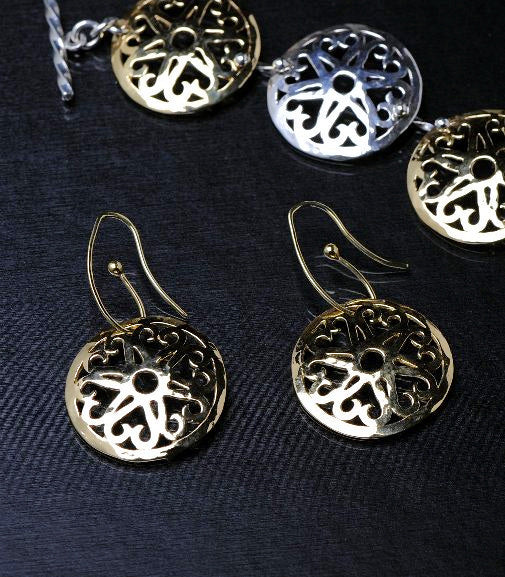 Harmony Rosette Earrings in Sterling Silver